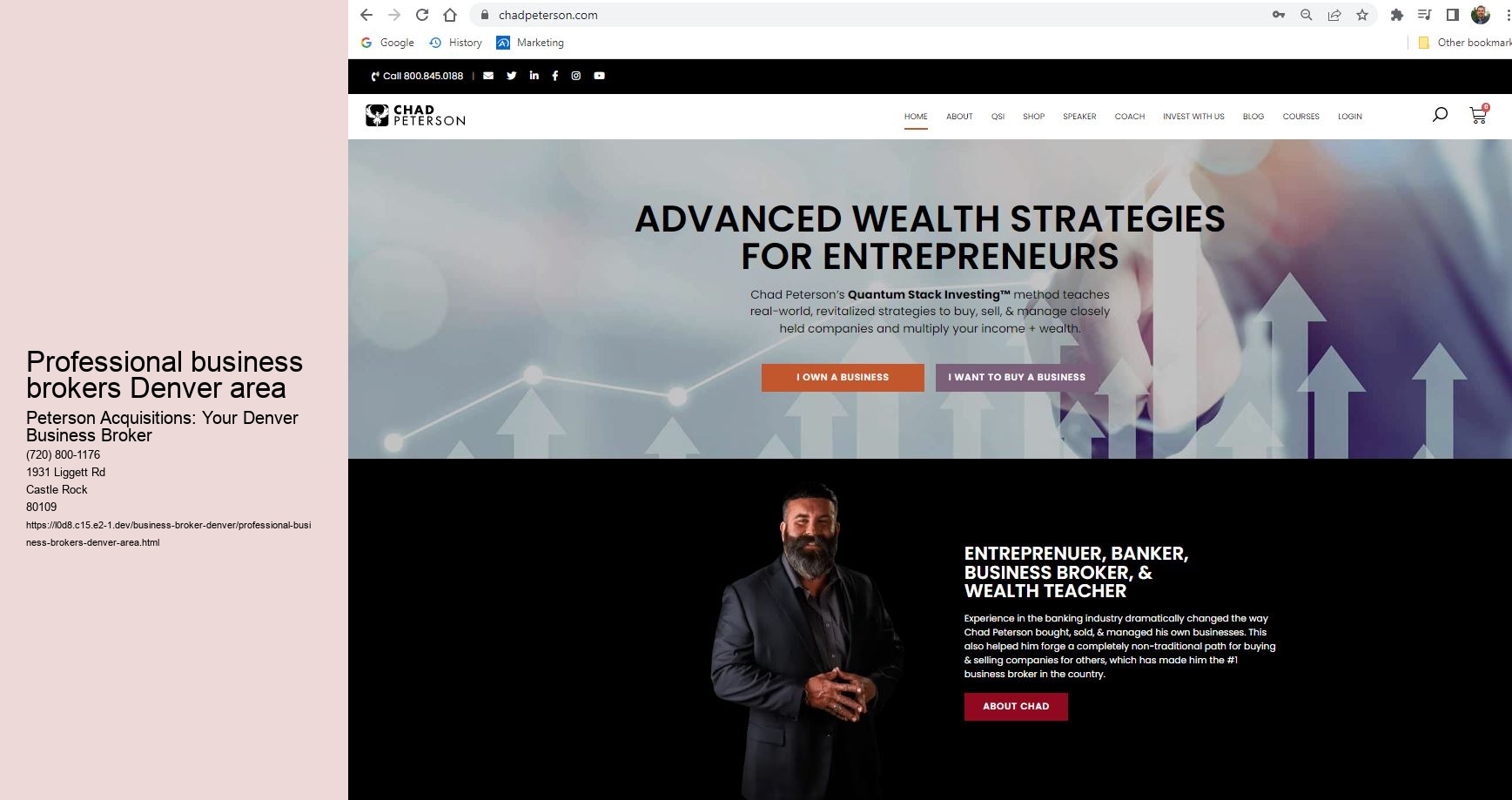 Professional business brokers Denver area