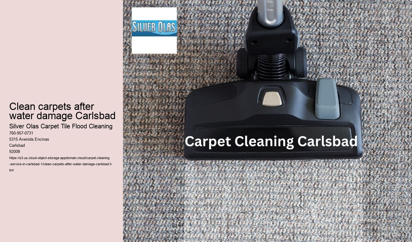 Clean carpets after water damage Carlsbad